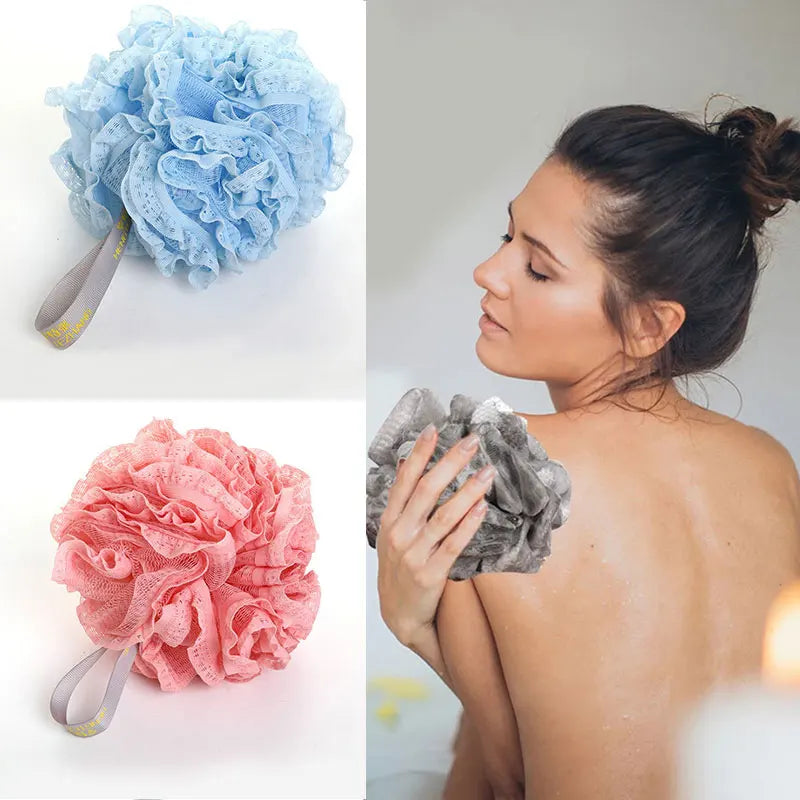 Weiche Bad Peeling Bad Ball Körper Sauber Bad Puff Bad Lieferungen Blume Schrubben Blase Dusche Mesh Schwamm Zurück Pinsel