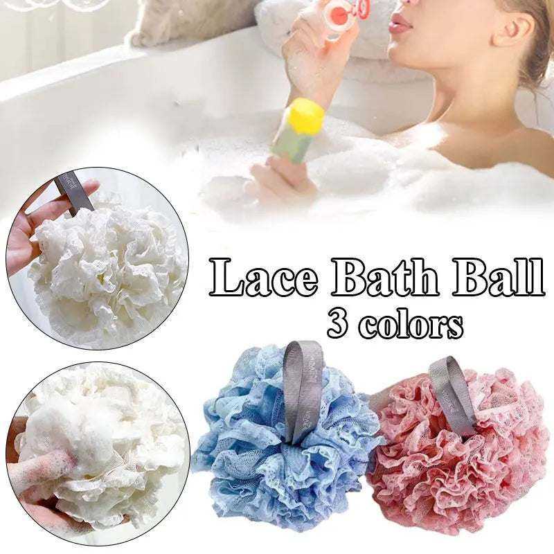 Weiche Bad Peeling Bad Ball Körper Sauber Bad Puff Bad Lieferungen Blume Schrubben Blase Dusche Mesh Schwamm Zurück Pinsel