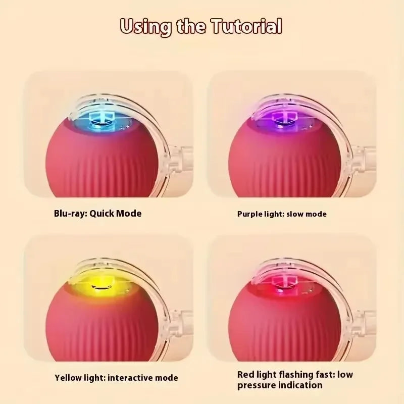 Wiederaufladbare Smart Pet Interaktive Automatische Rolling Ball Spielzeug Katzen Pet Produkte Neue Elektrische Hund Ball Spielzeug Simulierte Schwanz Für Katze